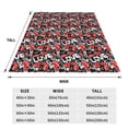 thumbnail image 3 of Fuzoiu Graffiti Valentine Day Print Ultra-Soft Micro Fleece Blanket,All Seasons Flannel Throw, Lightweight Blanket for Bed, Sofa, Couch, Movie Night, Camping, and Travel-40"x30", 3 of 7
