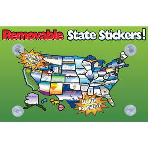 State Sticker Accessoires Intérieurs RV REMOVABLESTATESTICKERS Stickers USA Amovibles