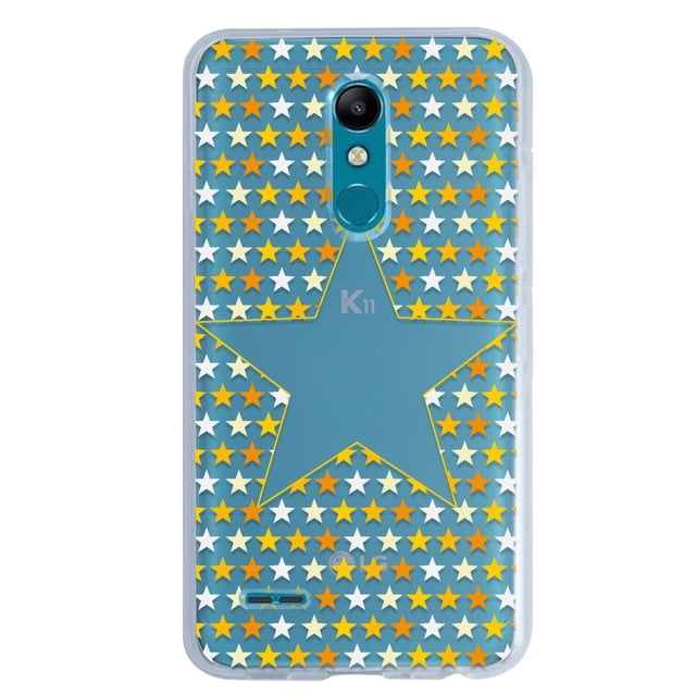 Funda InstaCase para LG K11 K10 2018 Antigolpes Estrellas Amarillas