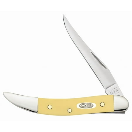 Case XX Knives Smooth Yellow Delrin Toothpick Stainless Pocket Knife