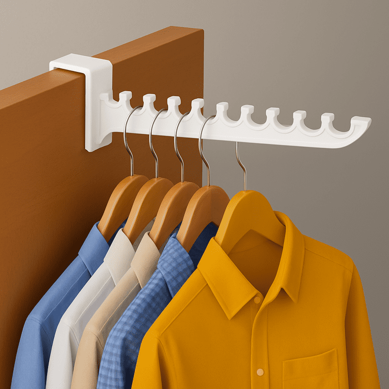 Pack Over the Door Valet Hook Space Saver Holds 10 Hangers