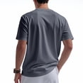 thumbnail image 5 of Men's V-Neck Button T-Shirts Short Sleeve Tees Henley T-Shirt Summer Base Tops, 5 of 9