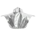 thumbnail image 4 of Kaerm Womens Shiny Metallic Gothic Shoulder Armor Cosplay Jacket Shrug for Halloween Rave Party Silver M, 4 of 5