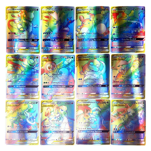 Ozs 100pcs Anime Card Set Cartoon Game Card Including 40pcs Team Cards 40pcs Ub Gx Cards 10pcs Trainer Cards 10pcs Energy Cards Walmart Com Walmart Com