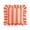 A009- I, variant on Throw Pillow Cover, Striped Throw Pillow, Decorative Throw Pillow Covers, Throw Pillow Covers for Couch, 18X18 Inch Ruffled Edge Blue Orange Striped Decorative Pillow Case for