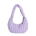thumbnail image 1 of Mujer Bubble Tote Hobo Bags Satchel Underarm Monedero Bolso Hombro Plisado (púrpura), 1 of 9