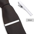 thumbnail image 4 of Juego de 3 alfileres de corbata, alfileres de corbata delgados para hombres, alfileres de corbata delgados de cobre, para el día de San Valentín, Navidad, boda, uso diario (oro, plata, negro), 4 of 5