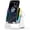 White, variant on Wireless Induction Portable Bluetooth Speaker – 5-in-1 Bluetooth Speaker Phone Stand with Colorful Ambient Light,