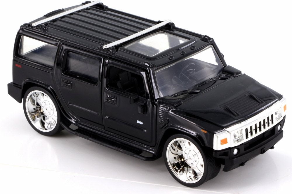 Hummer H2 SUV, Black - Jada 90403 - 1/24 Scale Diecast Model Toy