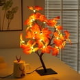 thumbnail image 6 of Tuscom Maple Leaf Tree Light USB LED Fall Branch Lamp Thanksgiving Table Decor Warm Glow Artificial Leaf String Light for Bedroom Mantel, 6 of 6