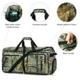 thumbnail image 3 of WANDF Foldable Duffel Bag 65L with Shoes Compartment Overnight Weekender Travel Duffle Carry On Bag for Men Women Waterproof Tear Resistant (Camo), 3 of 5