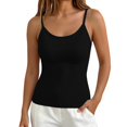 thumbnail image 2 of Endives Women's Tanks Top With Bulit In Bra Sleeveless Camisole Top Yoga Workout Top Basic Layer Runing Fitness Daily Wear Tank Tops for Women M, 2 of 6
