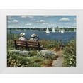 thumbnail image 1 of Braithwaite, Bruce 32x25 White Modern Wood Framed Museum Art Print Titled - Sachuest Point, 1 of 4