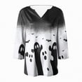 thumbnail image 5 of Towmus Tunics 3/4 Sleeve Plus Size Tops for Women Halloween Dress Shirts 3/4 Sleeve V Neck Flowy Ladies Clothes for Loose, 5 of 5