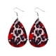 thumbnail image 1 of Pendientes para mujer, regalos para mujer, tendencia de moda navideña, personalidad, pendientes colgantes con patrón de cuero, joyería, regalo, pendiente de cuero, 1 of 3