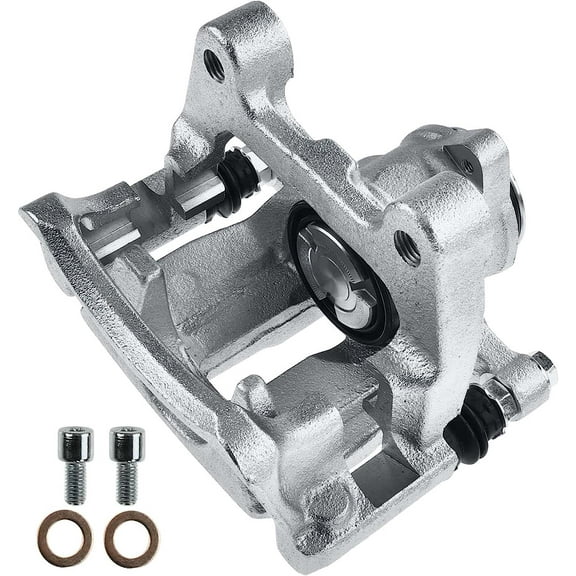 A-Premium Disc Brake Caliper Assembly with Bracket Compatible with Select Volkswagen Models - for Tiguan 2009-2010 L4 2.0L - Rear Left Driver Side