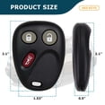 thumbnail image 2 of AKS KEYS New Replacement Keyless Remote Fob for GM 2002 - 2009 3B - MYT3X6898B (2 Pack), 2 of 6