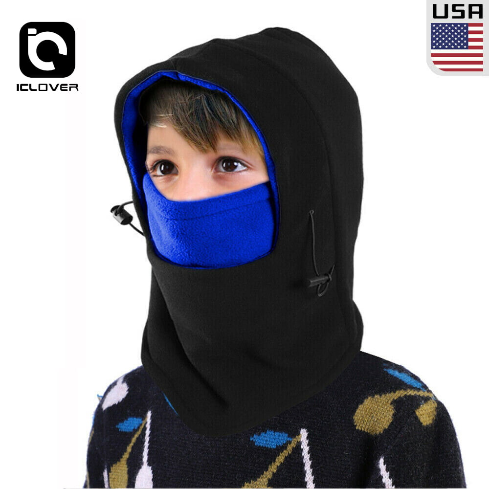 Wind-Resistant Face Mask& Neck Gaiter,Balaclava Ski Masks,Breathable Tactical Hood,Windproof Face Warmer for Running,Motorcycling,Hiking-Water Leaf
