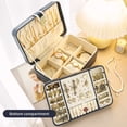 thumbnail image 3 of Yesbay Jewelry Box Multiple Compartments Detachable Divider Fashion Women Ring Necklace Display Organizer Case Household Supplies, 3 of 7