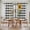Black, variant on Sunflowers Tier Curtains 24 Inch Length, Spring Summer Bees Yellow Floral Grey Cafe Short Curtains for Bathroom Over Sink, Small Kitchen Curtain Light Filtering Tiered Drapes 2 Panels 27.5"Wx24"L