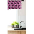 thumbnail image 3 of Ambesonne Pink Polka Dots Window Valance, Furry Collie Dog, 54" X 12", Pink Charcoal Grey, 3 of 3