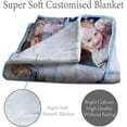 thumbnail image 5 of Personalised Blanket, Custom Blanket, Personalised Photo Blanket, Customised Photo Blanket Personalised for Adults Kids, Personalised Gifts for Mum, Dad, Boyfriend, Girlfriend (10 Photos), 5 of 6