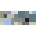 thumbnail image 3 of Grayscale 14x8 Black Modern Framed Museum Art Print Titled - Bright Blocks Wide III, 3 of 5