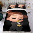 thumbnail image 4 of Bebé Jefe: Niña Blanca Conjunto de sábanas temático, trío de piezas, cómodo y amigable con la piel, diseño único, regalo de decoración para el hogar para familiares, amigos y fans,140X210cm, 4 of 6