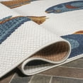 thumbnail image 4 of JONATHAN Y AMALFI COAST 5 x 8 Area Rug, Algarve Fish - Navy/Orange/Cream, AMC114A-5, 4 of 7