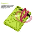 thumbnail image 6 of Galaxy Tab A 10.1 2019 Case, Dteck Heavy Duty Dual Layer Rugged Hybrid Shockproof Case With 360 Rotating Kickstand Handle Cover For Samsung Galaxy Tab A 10.1 inch 2019 Model SM-T510 T515, Green/Rose, 6 of 9