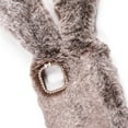thumbnail image 3 of for iPhone 15 Plus Case for Girls, Luxury Women Cute Toy Warm Furry Fuzzy Soft Rabbit Ear Faux Fur Hair Plush Diamond Camera Frame Warm Winter Skin Case Cover for iPhone 15 Plus, Coffee, 3 of 3