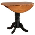 thumbnail image 3 of Pemberly Row Contemporary 42" Extendable Wood Pub Table in Black, 3 of 5