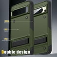 thumbnail image 5 of Decase Military-Grade for Google Pixel 8A Case,Heavy-Duty Drop Protection,Slim Hard Back Cover with Invisible Kickstand Rugged Shockproof Anti-Scratch Cover Case, Armygreen, 5 of 7