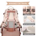 thumbnail image 6 of SYCNB Travel Backpack for Women Men, Carry On Backpack Flight Approved, Personal Item Travel Bag Waterproof Luggage Backpack Small Laptop Backpack Beige, 6 of 8