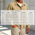 thumbnail image 2 of MexChoioe Mens Lapel Collar Cargo Jacket Full Zip Multi Pockets Lightweight Fall Casual Outerwear for Mens, 2 of 5