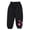 Black, variant on UACY Toddler Girls Waterproof Rain Pants Flower Print Rain Rainwear Kids Windproof Mud Dirty Proof Elastic Trousers (Pink, 18-24 Months)