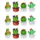 thumbnail image 1 of 12 Piezas de Adornos Interiores para Automóviles, Figuras Artísticas de Cactus, Decoración del Hogar, Adornos de Cactus de Plantas en Miniatura para Manualidades de Escritorio A, 1 of 5