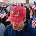 thumbnail image 2 of CIENVNSTG Independence Day Themed 250th Anniversary Baseball Cap for Men Women Vintage Washed Patriotic Print Adjustable Casual Streetwear Daily Wear Red, 2 of 6