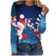 thumbnail image 2 of Pntutb - Camiseta holgada con estampado de moda para mujer, blusa de manga larga, cuello redondo, tops casuales Pntutb Pntutb-1467, 2 of 5