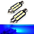 thumbnail image 1 of SOCAL-LED LIGHTING 4210 42mm Festoon LED Bulbs Canbus 6W High Power Bright SMD 5730 Interior Dome Light, Map Light, Blue, Pack of 2, 1 of 4
