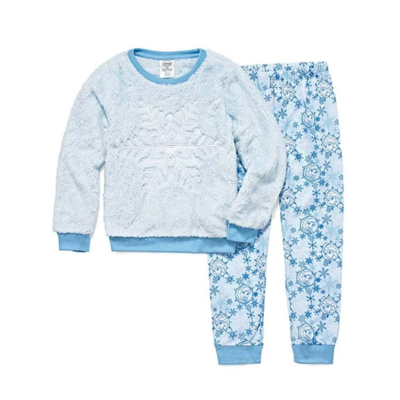 Disney Puppy Frozen Toddler & Girls Elsa Pajamas Plush Top & Kint Pants Set 2