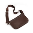thumbnail image 3 of Montana West Crossbody Bag for Women with Dual Zipper Pockets, Coffee, 3 of 7