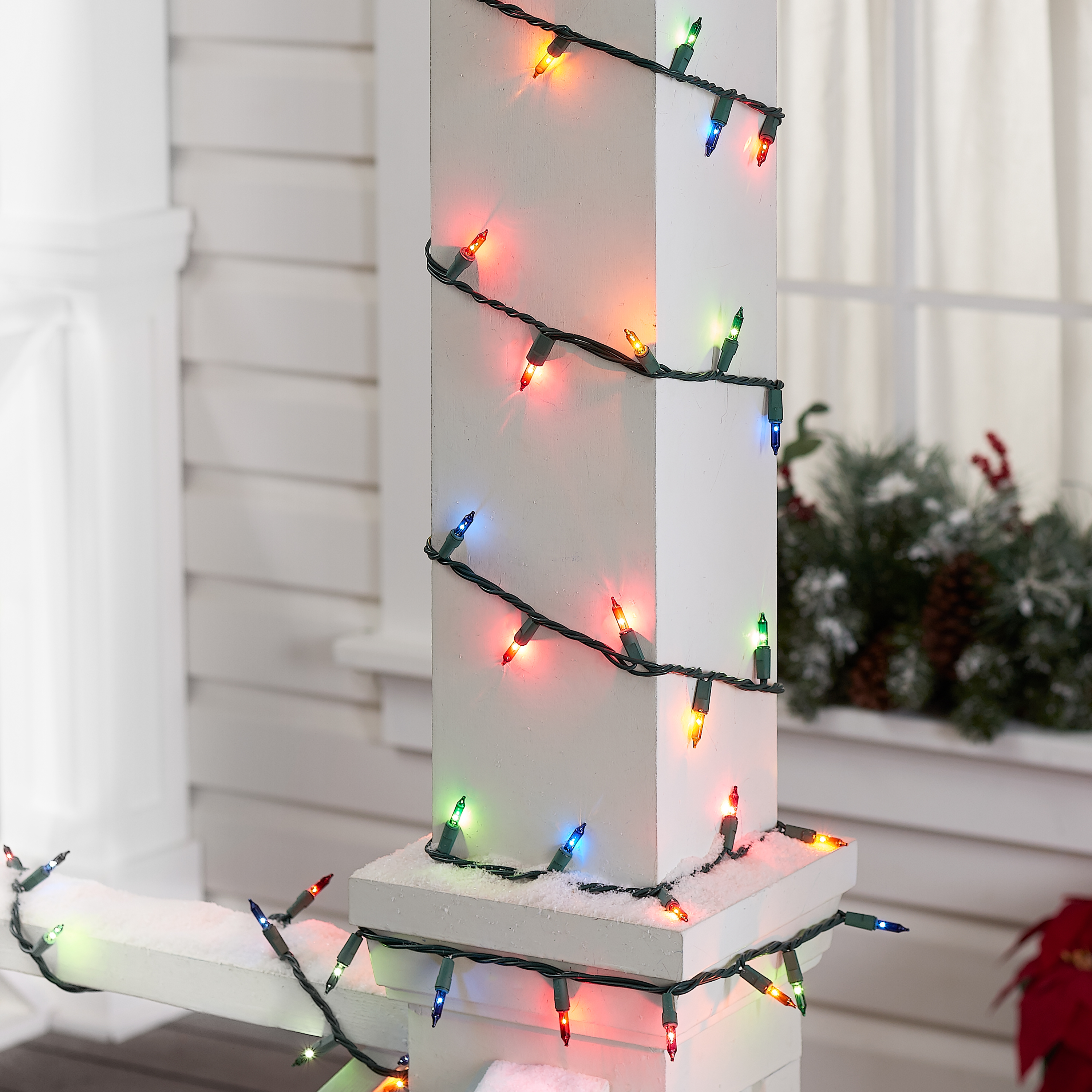 Holiday Time Indoor and Outdoor Multicolor Mini Christmas Lights, 59', 300 Count, Green Wire - image 3 of 4