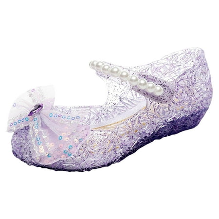 

Vedolay Shoes for Girls Unisex-Child Girls Double Buckle Slip on Slide Sandals Purple 35