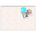 thumbnail image 2 of PinPix 40x28 Custom Cork Bulletin Board White Peach Poster Board Has a Fabric Style Canvas Finish, Framed in White Peach, by ArtToFrames (PinPix-1879), 2 of 5
