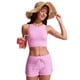 thumbnail image 3 of Top de Bikini CRZ YOGA con Espalda Racer, Acolchado y Cuello Alto Rosa XL, 3 of 4