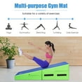 thumbnail image 6 of Spaco Folding Wedge Exercise Gymnastics Mat with Handles-Green, Jump Box for Jump Training Fitness Workout Exercise, 6 of 9