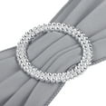 thumbnail image 4 of Uxcell 14"x5" Stretch Chair Sashes Bows Chair Bands Sashes with Buckle Slider Light Gray 25 Pack, 4 of 5