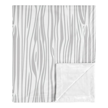 UPC: 0846480089186 | Rustic Patch Wood Grain Security Baby Blanket by Sweet Jojo Designs