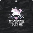 thumbnail image 4 of Inktastic Nonnie Loves Me Granddaughter Unicorn Girls Toddler T-Shirt, 4 of 5
